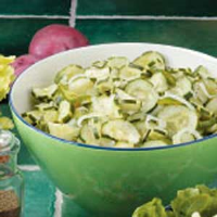 Onion Cucumber Salad with Vinegar Dressing Recipe: How to ... image