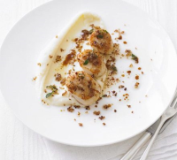 Pan-fried scallops with parsnip purée ... - BBC Good Food image