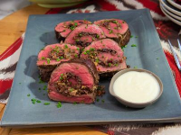 Stuffed Beef Tenderloin Recipe | Jeff Mauro | Food Network image