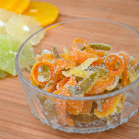 Sweet Candied Orange and Lemon Peel Recipe | Allrecipes image