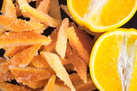 Simple Candied Orange Peel Recipe Recipe | Epicurious image