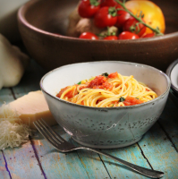 Pasta with Fresh Tomato Sauce Recipe | Allrecipes image
