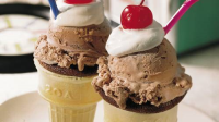 Nifty '50s Ice-Cream Cone Cakes Recipe - BettyCrocker.com image
