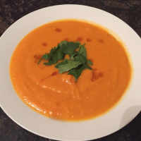 Spicy Sweet Potato and Coconut Soup Recipe | Allrecipes image