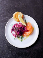 Smoked salmon oat blinis | Jamie Oliver recipes image