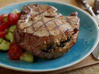 Stuffed Grilled Pork Chops Recipe | Alton Brown | Food Network image