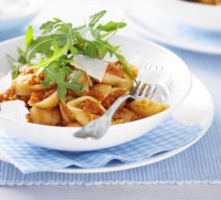 Pasta with tomato & hidden veg sauce recipe | BBC Good Food image
