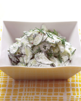 Cucumber Salad with Sour Cream and Dill Dressing Recip… image