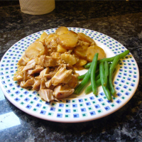Pork Chops and Cheesy Scalloped Potatoes Recipe | Al… image