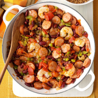 Creole Shrimp & Sausage Recipe: How to Make It image