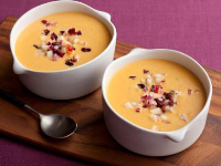 Pumpkin Soup with Chili Cran-Apple Relish Recipe | Rachael ... image