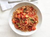 Spaghetti With Spicy Scallop Marinara Sauce Recipe | Food ... image