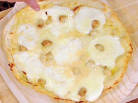 Roasted Garlic White Pizza with Garlic Sauce Recipe | Food ... image