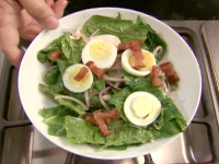 Spinach Salad with Warm Bacon Dressing Recipe - Food Network image