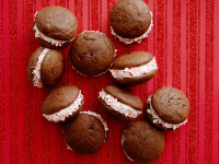 Chocolate Peppermint Whoopie Pies Recipe | Katie Lee ... image