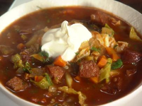 Kielbasa, Potato and Cabbage Soup Recipe | Rachael Ray ... image