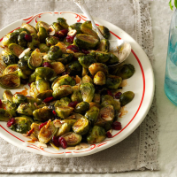 Roasted Brussels Sprouts with Cranberries & Almonds Recip… image