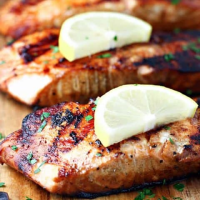 Soy Sauce and Brown Sugar Grilled Salmon - Let's Dish Recipes image