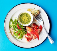 Lobster with lemon & herb butter sauce recipe | BBC Good Food image