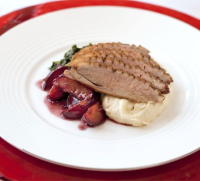 Roasted duck breast with plum sauce recipe | BBC Good Food image