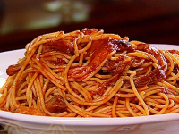 BBQ Spaghetti Recipe | The Neelys | Food Network image