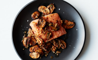 Salmon With Sautéed Mushrooms, Shallots and Fres… image