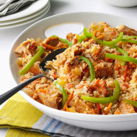 Cajun Pork and Rice Recipe: How to Make It - Taste of Home image
