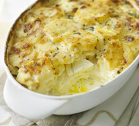 Creamy cheese & potato bake recipe | BBC Good Food image