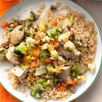 Broccoli-Cauliflower Chicken Casserole Recipe: How to Make It image