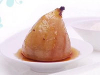 Poached Pears in Honey, Ginger and Cinnamon Syrup Recipe ... image