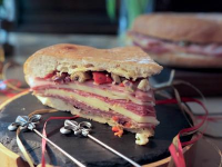 Muffaletta with Olive Tapenade Recipe - Food Network image