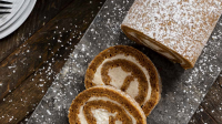 Pumpkin Cake Roll with Cream Cheese Filling | McCormick image
