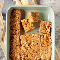 Peanut Butter Cornflake Bars Recipe: How ... - Taste of Home image
