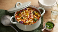Tuscan bacon and bean soup recipe - BBC Food image