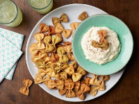 Pasta Chips with Alfredo Dip Recipe | Food Network Kitche… image