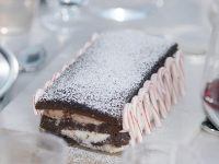 Black and White Brownie Ice Cream Cake - Food Network image