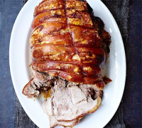 Roast pork with cider gravy recipe - BBC Good Food image