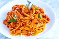 Easy Weeknight Spaghetti with Meat Sauce - Inspired Taste image