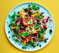 Beetroot & halloumi salad with pomegranate and dill recipe ... image