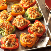 HOW TO MAKE STUFFED BELL PEPPERS IN THE OVEN RECIPES