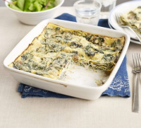 Quick mushroom & spinach lasagne recipe | BBC Good Food image