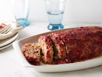 Turkey and Beef Meatloaf with Cranberry Glaze Recipe ... image
