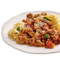 Spaghetti with Pork Bolognese Recipe | MyRecipes image