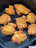 Air Fryer Frozen Chicken Thighs - Recipe This image
