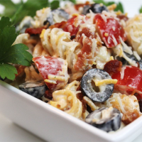 TRI COLORED PASTA SALAD WITH RANCH DRESSING RECIPES