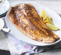 Spiced roast side of salmon recipe | BBC Good Food image