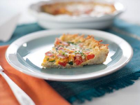 Hash Brown Crusted Veggie and Ham Quiche - Food Netw… image