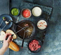 Meat fondue recipe - BBC Good Food image