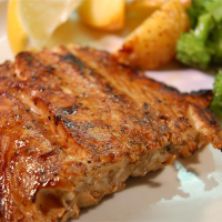 Grilled Marinated Salmon Recipe | Allrecipes image
