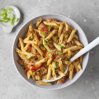 Barbecue Pork and Penne Skillet Recipe: How to Make It image